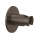 Herzbach LIVING SPA Konuswandhalter 70 rund Black Steel
