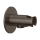 Herzbach LIVING SPA Anschlussbogen 70 mit Konushalter rund Black Steel
