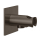 Herzbach LIVING SPA Anschlussbogen 70 mit Konushalter eckig Black Steel