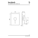 Herzbach DESIGN iX PVD Brausebatterie Farbset Brass Steel