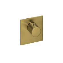 Herzbach LOGIC XL Vario TA-Farbset Blende eckig Griff rund Brass Steel