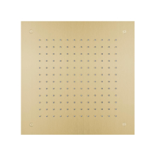 Herzbach LIVING SPA Deckeneinbau-Regenbrause 380x380mm Brass Steel