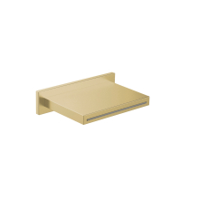 Herzbach LIVING SPA Schwall-Wandauslauf Aufputz Brass Steel