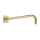 Herzbach LIVING SPA Wandarm 450mm 70 eckig gewinkelt Brass Steel