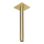Herzbach LIVING SPA Deckenarm 200mm 70 eckig Brass Steel