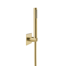 Herzbach LIVING SPA Wannenset Halter 70 eckig Stabhandbrause 1250mm Brass Steel