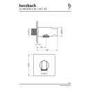 Herzbach LIVING SPA Anschlussbogen 70 mit Konushalter...