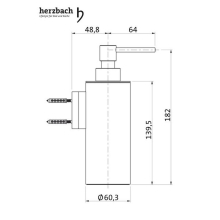 Herzbach LIVING Seifenspender Black Steel