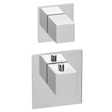 Herzbach LOGIC XL 1 / 1+ Thermostat-Farbset 2 Blenden/Griffe eckig Chrom