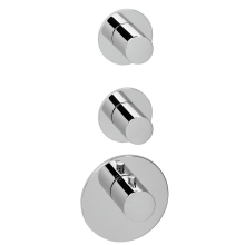 Herzbach LOGIC XL 2 Thermostat-Farbset 3 Blenden/Griffe rund Chrom