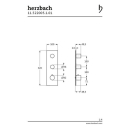 Herzbach LOGIC XL 2 Thermostat-Farbset 1 Blende eckig 3...