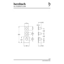 Herzbach LOGIC XL 2 Thermostat-Farbset 3 Blenden eckig 3...