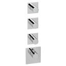Herzbach LOGIC XL 3 Thermostat-Farbset 4 Blenden eckig 4...