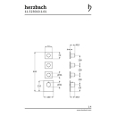 Herzbach LOGIC XL 3 Thermostat-Farbset 4 Blenden eckig 4...