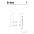 Herzbach LOGIC XL 3 Thermostat-Farbset 1 Blende eckig 4...