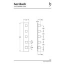 Herzbach LOGIC XL 4 Thermostat-Farbset 1 Blende eckig 5...