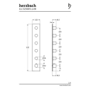 Herzbach LOGIC XL 5 Thermostat-Farbset 1 Blende eckig 6...