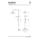 Herzbach LIVING SPA Duschsäule RB 250mm rund...