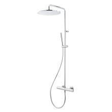 Herzbach LIVING SPA Duschsäule RB 300mm rund Stabhandbrause Chrom
