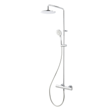 Herzbach LIVING SPA Duschsäule RB 200mm rund Multihandbrause Chrom