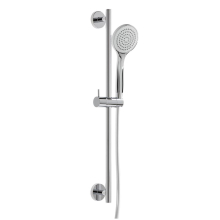 Herzbach LIVING SPA Wandstangenset rund 900mm Handbrause 100mm Chrom