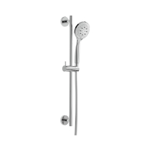 Herzbach LIVING SPA Wandstangenset rund 900mm Handbrause 100mm Multi Chrom