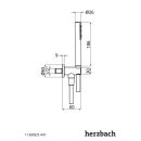 Herzbach LIVING SPA Wannenset ABG Halter rund rund...