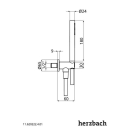 Herzbach LIVING SPA Wannenset ABG Halter rund...