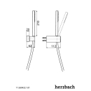 Herzbach LIVING SPA Wannenset Halter eckig...