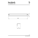 Herzbach LIVING Handtuchhalter 450mm Edelstahl