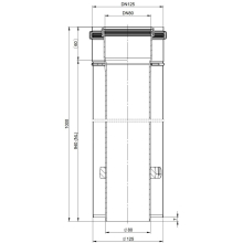 Atec Rohr PolyClassic kürzbar, konzentrisch,, DN 80/125, 955 mm