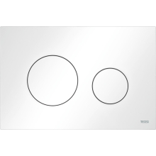 TECE loop WC-Betätigungsplatte Kunststoff für Zweimengentechnik, weiß
