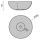 Aufsatzwaschtisch BULKAN ohne Siphon und Clickerabfluss SOLID SURFACE SCHWARZ Ø 400 x 140 mm