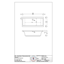 Schröder Rechteckwanne Malibu Eco 200x90x46,5 cm weiß