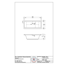 Schröder Rechteckwanne Malibu Eco 160x75x42,5 cm weiß