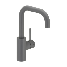Herzbach DEEP GREY WT-Einlochbatterie L-Size Griff seitl. ohne Ablauf Grau matt
