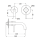 Herzbach DEEP GREY Waschtisch-Wandbatterie Farbset 160mm Grau matt