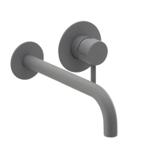 Herzbach DEEP GREY Waschtisch-Wandbatterie Farbset 240mm Grau matt