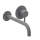 Herzbach DEEP GREY Waschtisch-Wandbatterie Farbset 240mm Grau matt
