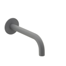 Herzbach DEEP GREY Wandauslauf 210mm rund gewinkelt Grau...