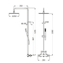 Herzbach LIVING SPA Duschsäule RB 250mm rund...