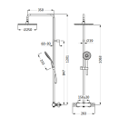 Herzbach LIVING SPA Duschsäule RB 250mm rund...