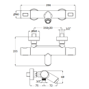 Herzbach LIVING Thermostat-Wannenbatterie Aufputz rund...