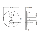 Herzbach LIVING Thermostat-Farbset 3 Verbraucher rund...