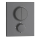 Herzbach LIVING PUSH Thermostat-Farbset 2 Verbraucher eckig rund Grau matt