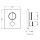 Herzbach LIVING PUSH Thermostat-Farbset 2 Verbraucher eckig rund Grau matt
