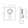 Herzbach LIVING PUSH Thermostat-Farbset 3 Verbraucher eckig rund Grau matt