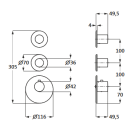 Herzbach LOGIC XL 2 Thermostat-Farbset 3 Blenden/Griffe...