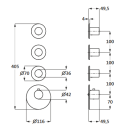 Herzbach LOGIC XL 3 Thermostat-Farbset 4 Blenden/Griffe...