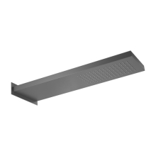 Herzbach LIVING SPA Wand-Regenbrause 537x165mm Grau matt